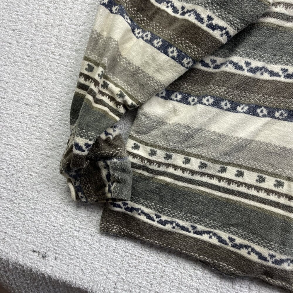 VTG Private member Heavy Button-Down Over Shirt L Aztec Southwest Pattern Retro - Picture 13 of 16